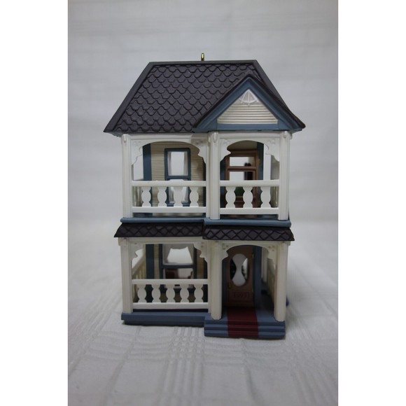 Cozy Home 1993 Hallmark Collector's Series Keepsake Ornament #10 Nostalgic House - Picture 2 of 12